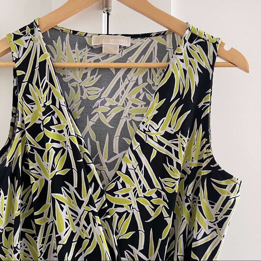 Michael Kors Palm Print Curve Hugging Jumpsuit - image 3